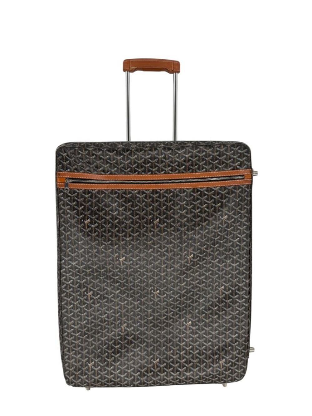 Goyard Goyardine Canvas Large Rolling Suitcase – 25.6" x 19.7" x 9.8"